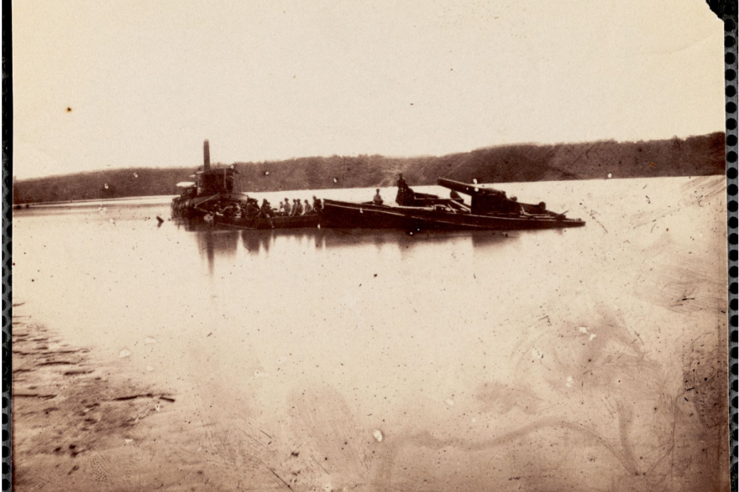 Gun Boat at White House Landing