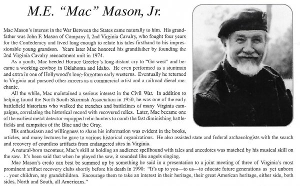 M. E. Mason Jr. Info