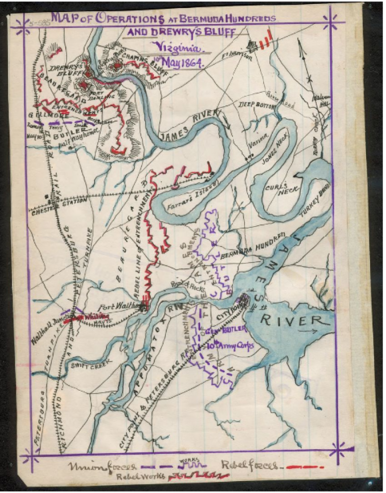 Bermuda Hundred Campaign Mapb