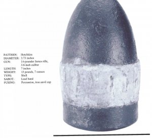 Federal 3.8-Inch Iron-Anvil Fuzed Hotchkiss Shell Nose