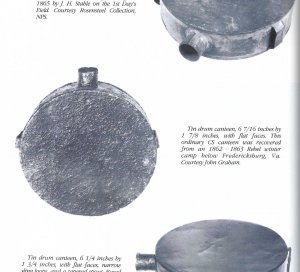 Confederate Tin "Drum" Style Canteen - Manassas