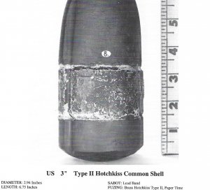 Federal 3-Inch Type II Hotchkiss Shell