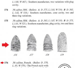 Confederate French Triangle Base Bullet - High Quality