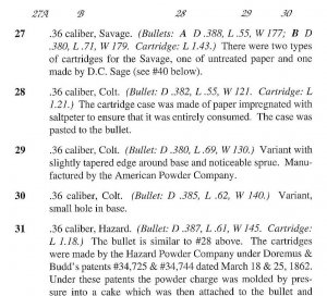 Federal Savage Navy Revolver Bullet