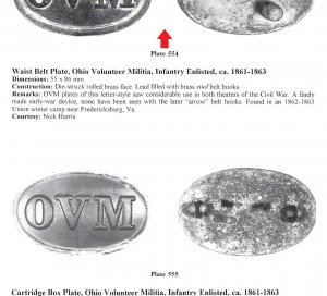 OVM - Ohio Volunteer Militia Belt Buckle - Repaired