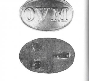 OVM - Ohio Volunteer Militia Belt Buckle - Repaired