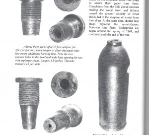 Confederate Fuze Adaptor for Rifled Projectile