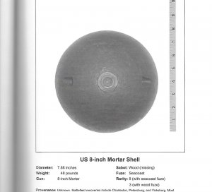 Huge Artillery Fragment from Eight Inch Mortar Shell