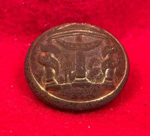 Georgia State Seal Coat Button