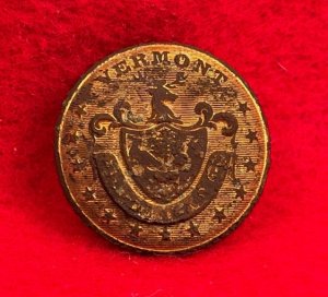 Vermont State Seal Coat Button