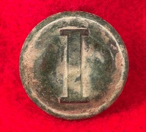 Confederate Infantry Coat Button - Lined I