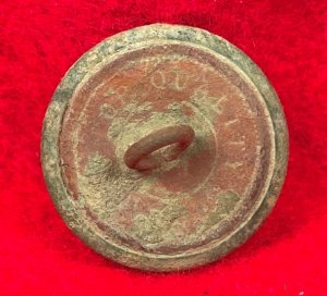 Confederate Infantry Coat Button - Lined I