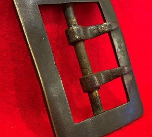 Confederate Carbine Sling Buckle - Non-Excavated Rare Small Type