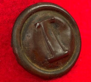 Confederate Western Theatre "Puff I" Infantry Coat Button