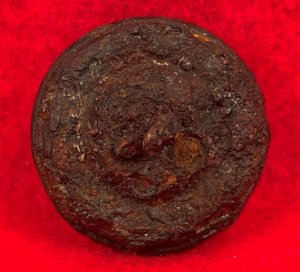 Confederate Western Theatre "Puff I" Infantry Coat Button