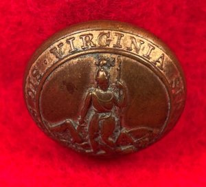 Virginia State Seal Coat Button