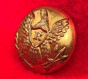 Federal Rifleman Coat Button