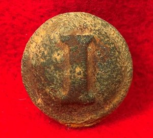 Confederate Infantry Coat Button - Block I