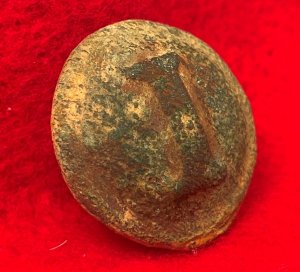 Confederate Infantry Coat Button - Block I