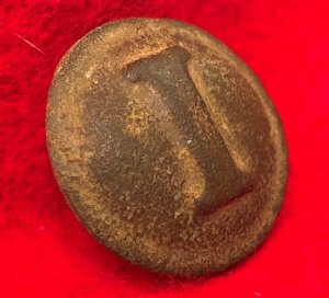 Confederate Infantry Coat Button - Block I - High Quality