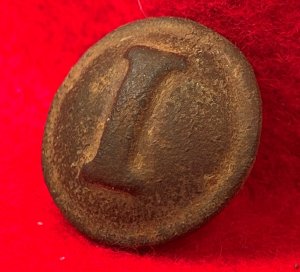 Confederate Infantry Coat Button - Block I - High Quality