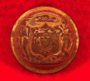 Wisconsin State Seal Coat Button