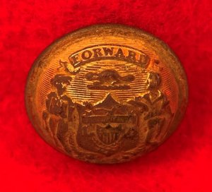 Wisconsin State Seal Coat Button