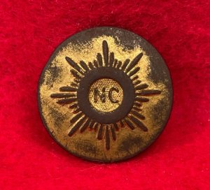 North Carolina "Sunburst" Coat Button - High Quality