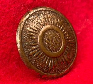 North Carolina "Sunburst" Coat Button - Non-Excavated