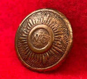 North Carolina "Sunburst" Coat Button - Non-Excavated