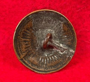 North Carolina "Sunburst" Coat Button - Non-Excavated