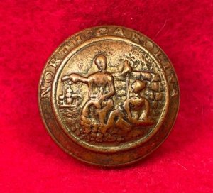 North Carolina State Seal Coat Button