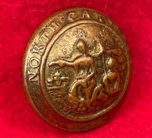 North Carolina State Seal Coat Button