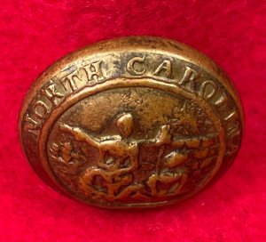 North Carolina State Seal Coat Button