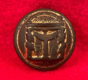 Georgia State Seal Coat Button