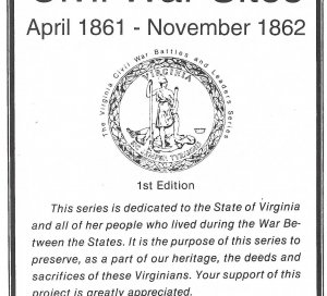 "Fredericksburg Civil War Sites - April 1861 - November 1862" - Numbered and Signed