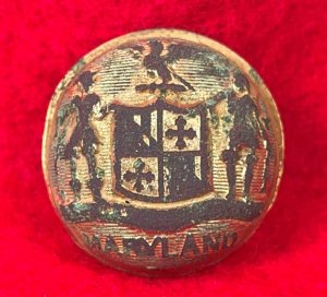 Maryland State Seal Coat Button - Front Only