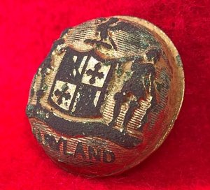 Maryland State Seal Coat Button - Front Only