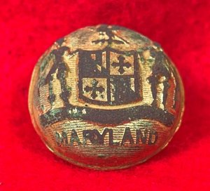 Maryland State Seal Coat Button - Front Only