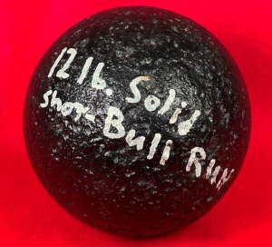 12-Pounder Solid Shot Cannonball - Bull Run