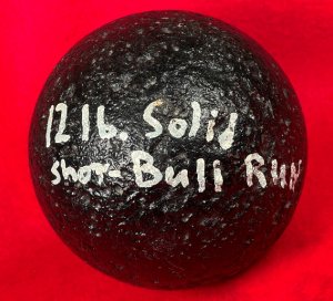 12-Pounder Solid Shot Cannonball - Bull Run