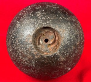 24-Pounder Case-Shot Shell with Bormann Time Fuze Remnants