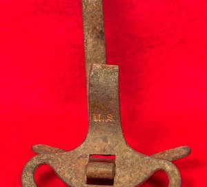 Model 1859 "J.E.B. Stuart" Detachable Sword Hanger - Marked "US" / "Frankford Arsenal"