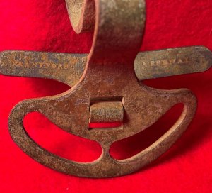 Model 1859 "J.E.B. Stuart" Detachable Sword Hanger - Marked "US" / "Frankford Arsenal"