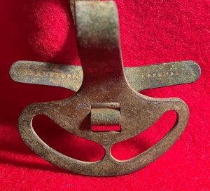 Model 1859 "J.E.B. Stuart" Detachable Sword Hanger - Marked "US" / "Frankford Arsenal"