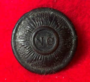 North Carolina "Sunburst" Coat Button