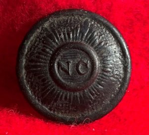 North Carolina "Sunburst" Coat Button