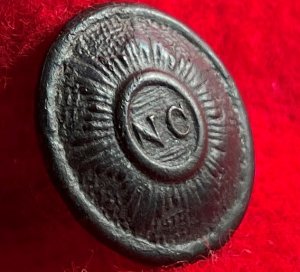 North Carolina "Sunburst" Coat Button