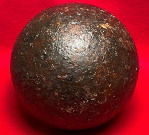 12-Pounder Solid Shot Cannonball