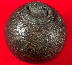 Confederate 6-Pounder Case-Shot Shell with Bormann Time Fuze